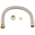 Brasscraft 3/8 in. Compression x 3/8 in. O.D. Compression x 12 in. Braided Polymer Faucet Connector B1-12KC F